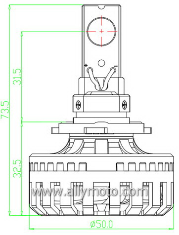 32W LED Headlight A232 H7